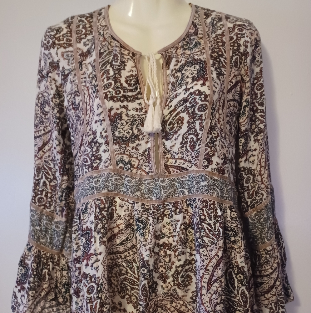 American eagle outfitters Boho style long sleeve blouse sz XS
